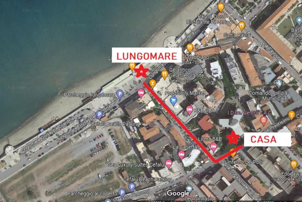 New Sea House Vicino La Spiaggia Del Lungomare Apartment เชฟาลู ภายนอก รูปภาพ